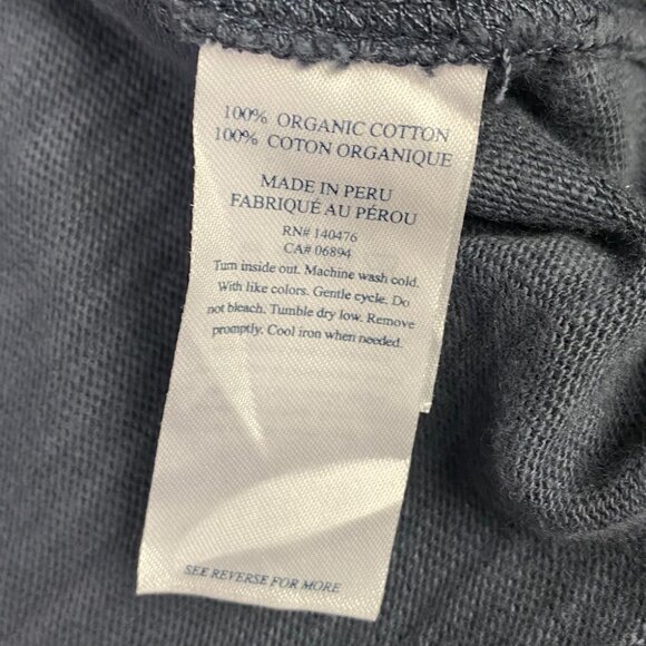 Faherty Sunwashed Slub Hoodie Men's XXL Blue Gray Organic Cotton 2XL MKC0096 - Picture 5 of 9